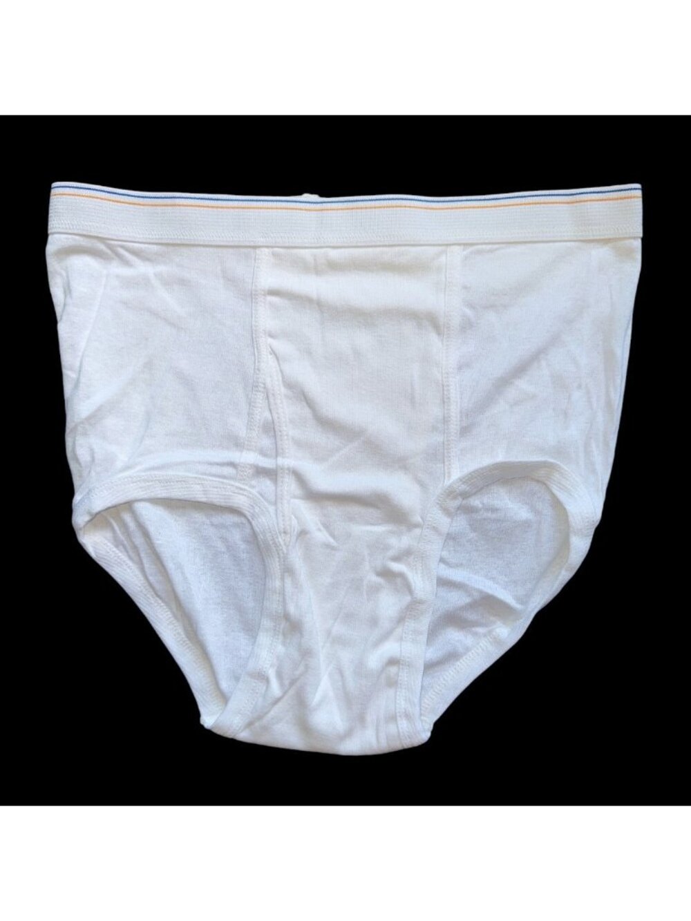 Vintage Tighty Whities Fruit of the Loom Blue Gold Stripe NOS 38-40